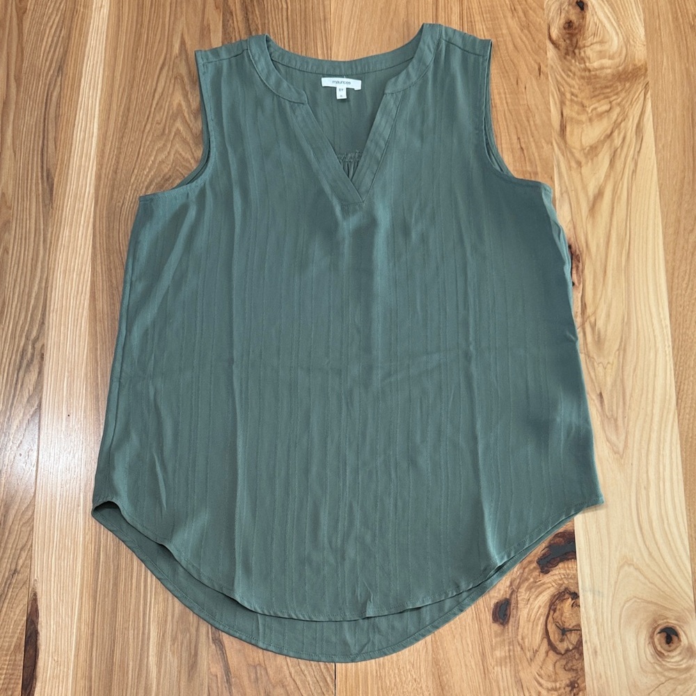Maurices Olive Sleeveless Blouse